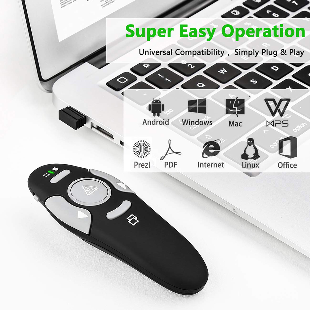 جهاز تحكم لاسلكي MRSVI للعروض  - مراجعة Presentation Remote Laser وسعره