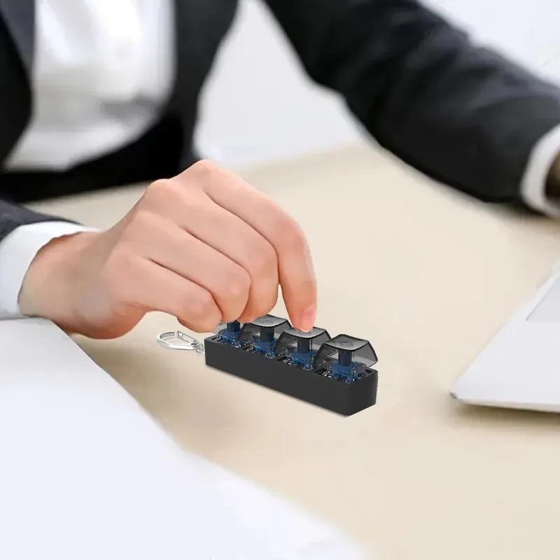 4 مفاتيح زر الإصبع ألعاب مضادة - مراجعة Office Tech وسعره