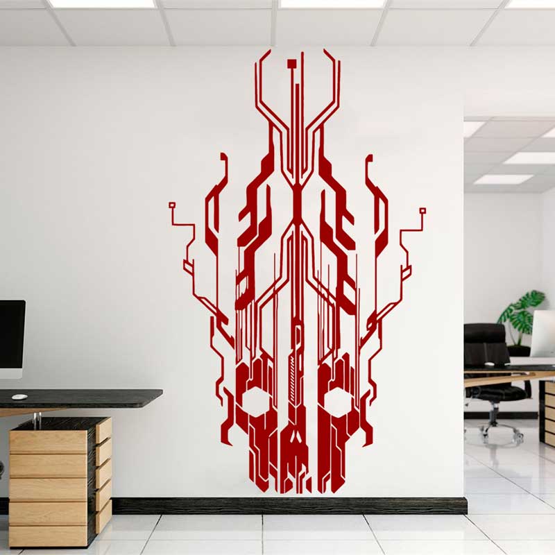 رقاقة دائرة التكنولوجيا الجمجم - مراجعة Tech Office Wall وسعره