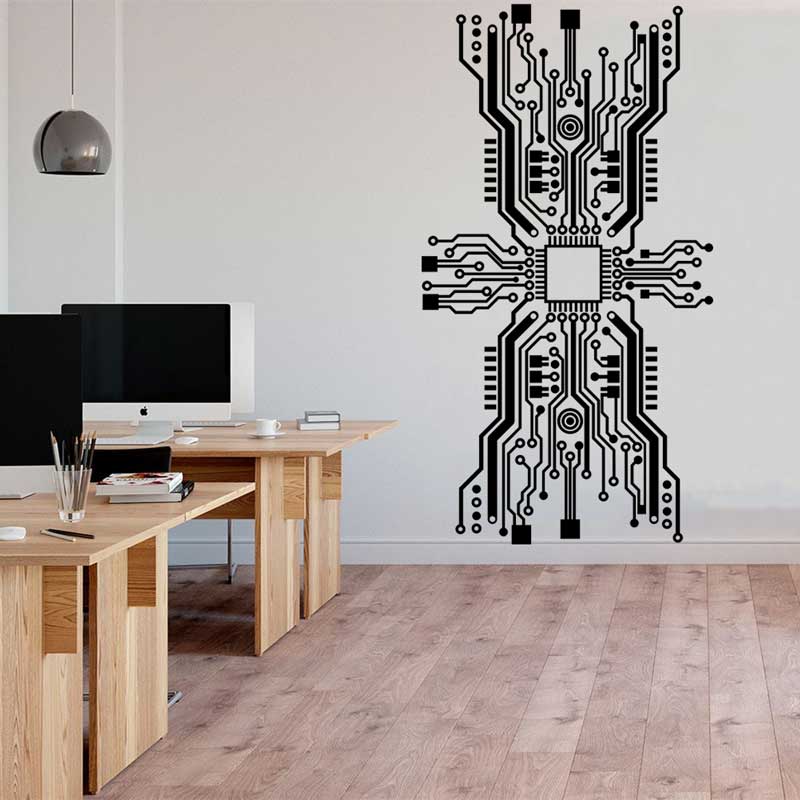 لوحة دوائر كهربائية رقاقة الجد - مراجعة Tech Office Wall وسعره